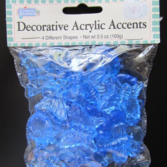 Lot of 3 Decorative Acrylic Ice Crystals Accents Vase stones Aquarium décor - Picture 3 of 10